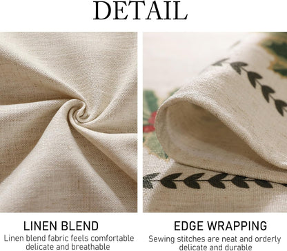 Designer Vintage Linen Rectangular Tablecloth,79"X55"-Carol G6