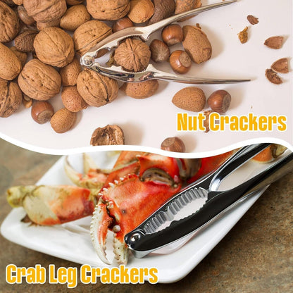 8 Pcs Crab Lobster Crackers and Picks Set, Crab Leg Cracker Tools, Seafood Crackers & Nut Cracker Set, Crab Eating Tool for Boil Supplies7