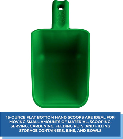 Vikan  63002 Color-Coded Plastic Hand Scoop - Bpa-Free Food-Safe Kitchen Utensils, Restaurant and Food Service Supplies, 16 Oz, Green3