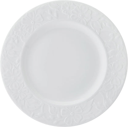 Claire Floral Bone China Lightweight Chip Resistant 12 Piece Dinnerware Set, Service for 4, White6