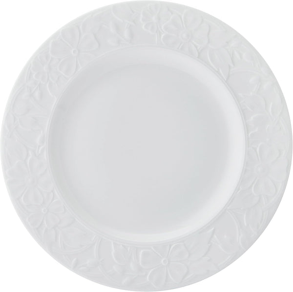 Claire Floral Bone China Lightweight Chip Resistant 12 Piece Dinnerware Set, Service for 4, White6