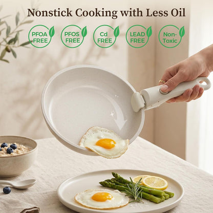 9Pcs Granite Nonstick Pots and Pans Set, Oven Safe, Stackable | Induction Compatible, Non-Toxic Cookware Set with Detachable Handle for Rvs, Camping, Pfos/Pfoa-Free3