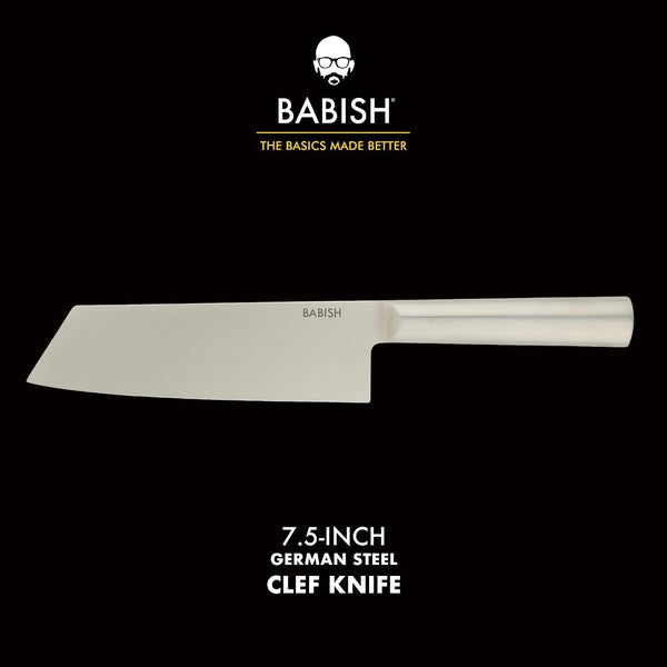 7.5-Inch Clef Knife – High-Carbon 1.4116 German Steel Kitchen Knife, Chef & Cleaver Hybrid for Chopping, Slicing & Prep, Full-Tang, Razor Sharp, Ergonomic Design2