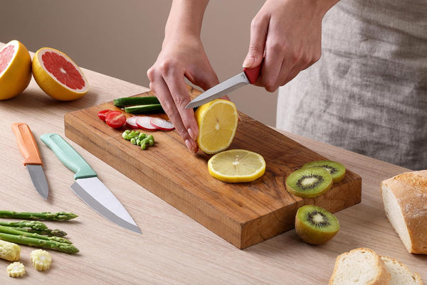 Classic 3 Piece Knife Set, Sharp Stainless Steel, Non Slip Soft Grip Handles, 3 X Professional Kitchen Knives with Protection Covers, Dishwasher Safe5