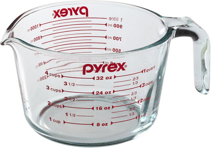 Prepware 4-Cup Measuring Cup, Red Graphics, Clear1