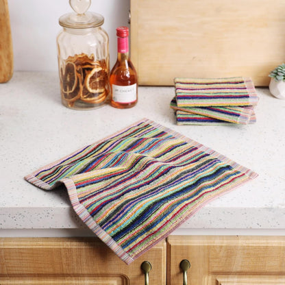 Kitchen Dishcloths for Washing Dishes, Ultra Absorbent Dish Rags, Cotton Cleaning Cloths Pack of 8, 12X12 Inches (Multi-1, 12X12 Inch) | High Absorbent, for Cleaning Drying Wiping, Quick Dry, 100% Cotton Dishcloths, Kitchen Washcloths 12X12 Inches5