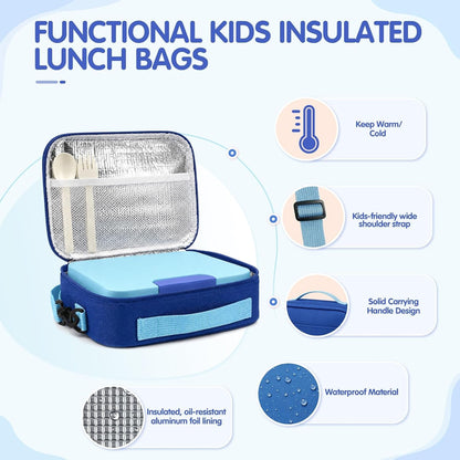 Bento Lunch Box for Kids, 8.5Oz Food Thermo, Insulated Lunch Bags5