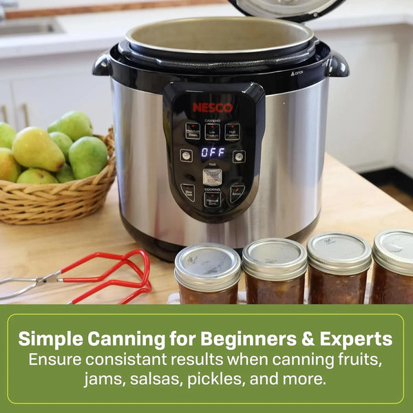 NPC‑9 Smart Electric Pressure Canner and Cooker for Home Food Preservation, 9.5‑Quart Stainless Steel with Digital Controls4