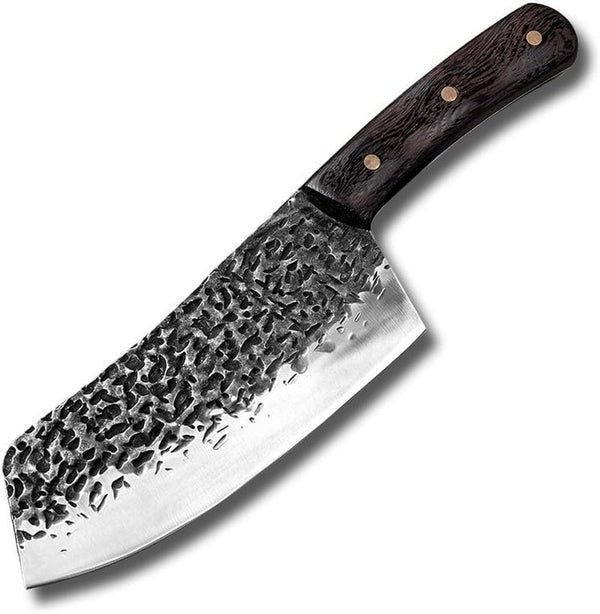 Meat Cleaver,Cleaver Knife, 6.7Inch Professional Kitchen Knives Hand Forged 5Cr15 Stainless Steel Chinese Style Cleaver Vegetable Knife1