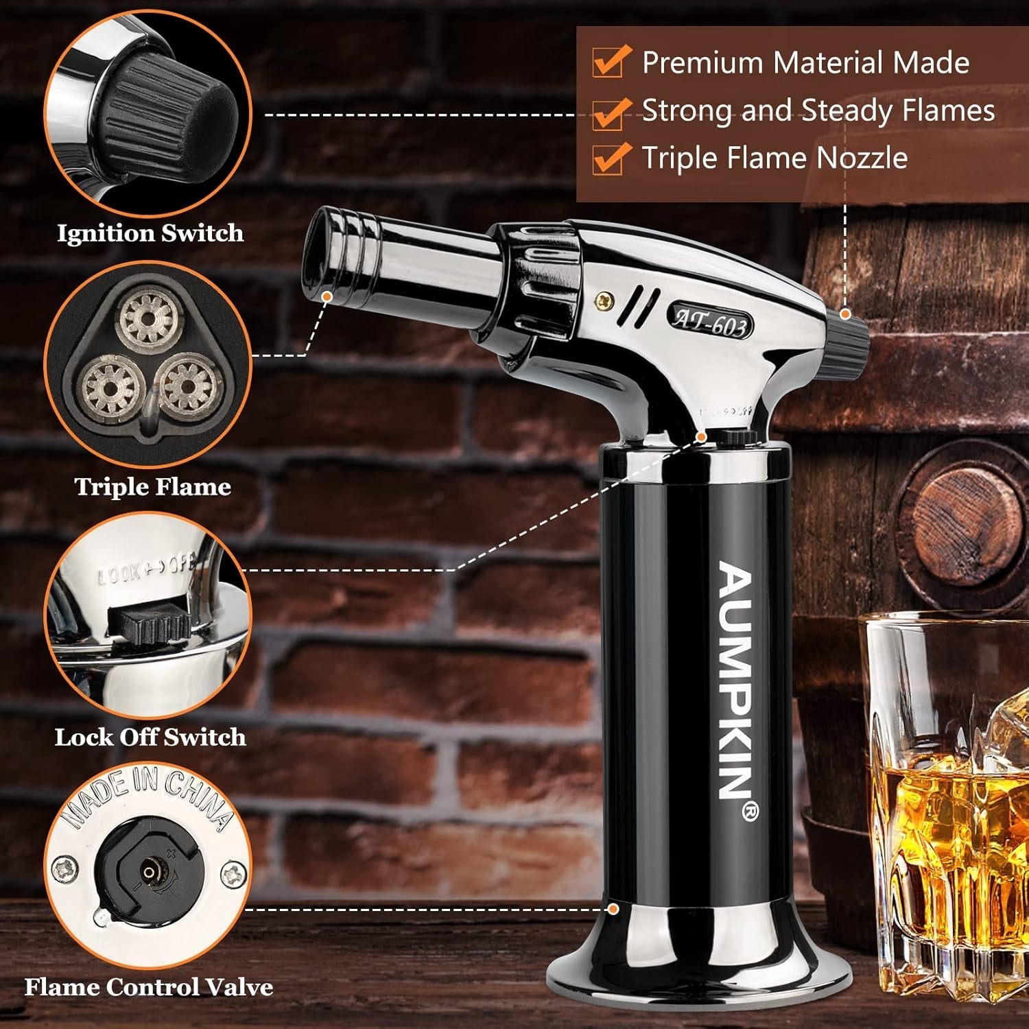 cocktail-smoker-kit-with-torch-6-flavors-wood-chips-bourbon-whiskey-smoker-infuser-kit-old-fashioned-drink-smoker-kit-birthday-bourbon-whiskey-gifts-for-men-dad-husband-without-butane