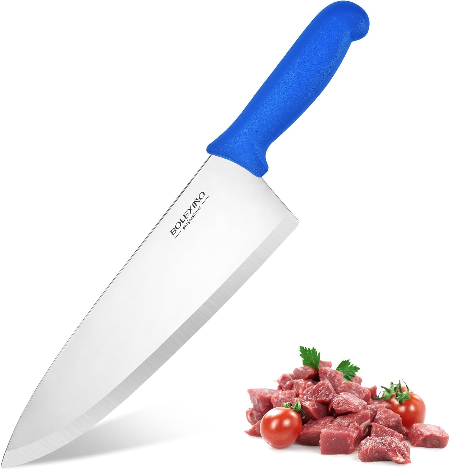 10-professional-chef-knife-high-carbon-steel-ergonomic-blue