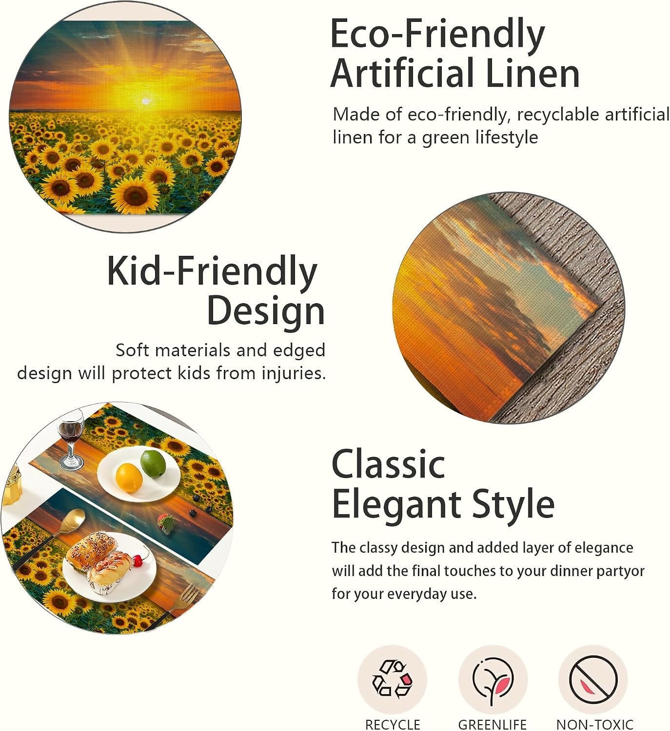 sunflower-fields-placemats-set-of-6-sunset-sunrise-linen-washable-kitchen-dining-table-mats-heat-resistant-place-mats-for-home-party-indoor-holiday-12x18-inch