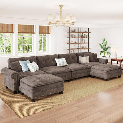 150" Oversized Modular Sectional Couch U Shaped for Living Room1