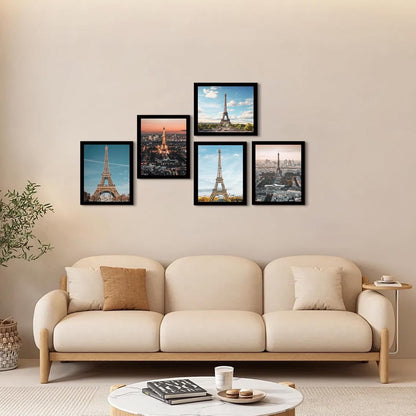 8X10 Picture Frame Set of 10, Display Pictures 5X7 with Mat or 8X10 Prints without Mat, Wall Mounting or Tabletop,Black7