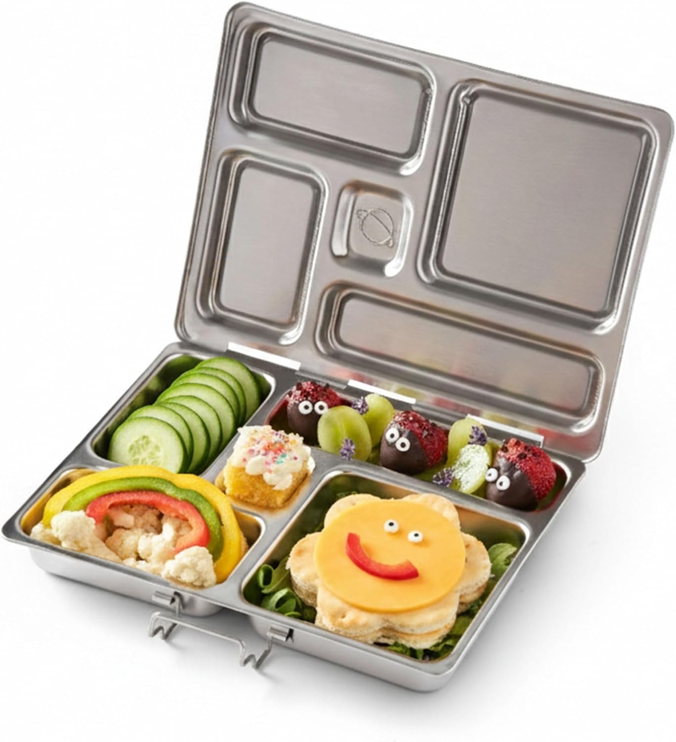 rover-stainless-steel-bento-box-style-lunch-box-for-kids-with-5-compartments-durable-dishwasher-safe-and-bpa-free-food-container