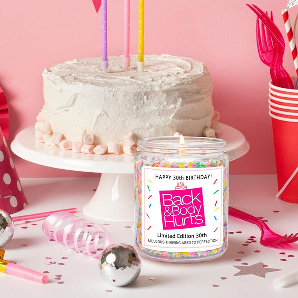30Th Birthday Gifts for Women Men, Happy 30Th Birthday Candle4