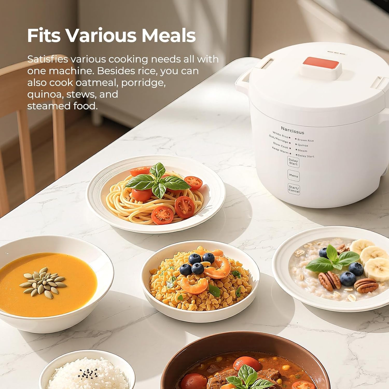rice-cooker-with-removable-pfas-free-nonstick-pot-3-5-cup-capacity-for-1-3-people-multifunctional-for-rice-oatmeal-quinoa-slow-cook-steam-can-steam-cook-simultaneously-rice-white