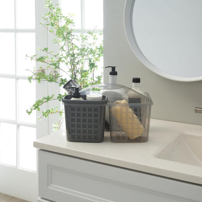 2 in 1 Portable, Bathroom Shower Caddy for Shampoo, Conditioner, Soap, and Cosmetics, in Grey Bath Tote (26118-GREY)6
