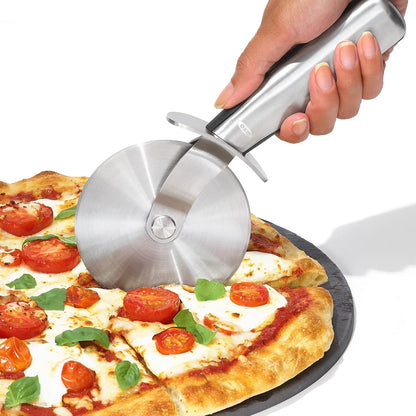 OXO Steel 4" Pizza Wheel | Large 10Cm Diameter Stainless Steel Wheel That Can Cut Thin or Thick Pasta6