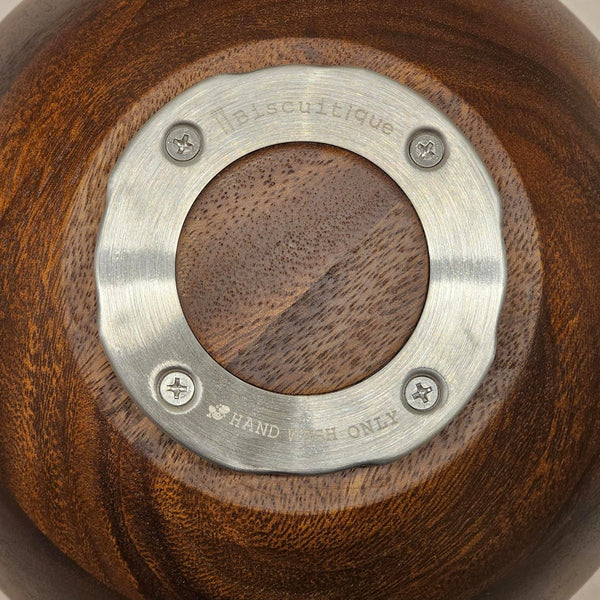 Premium Solid American Walnut Wood Mixing Bowl Compatible with Kitchen Aid Tilt-Head Models 4.5 Quart and 5QT Stand Mixer Wooden Bowls5