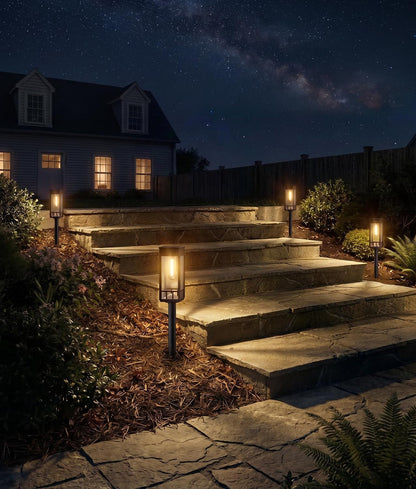 Solar Garden Lights and Driveway, 8 Pack, Warm White, IP658