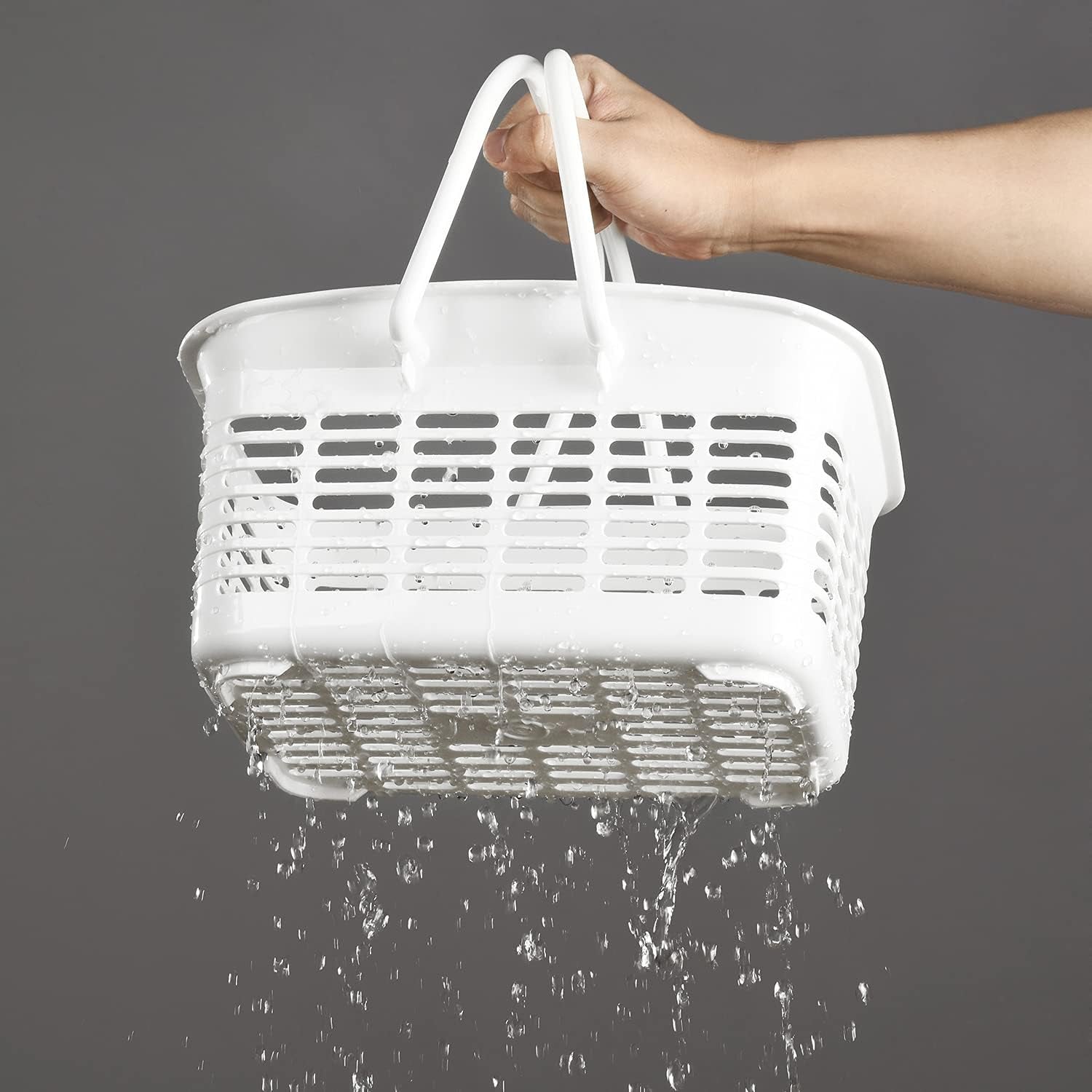 plastic-shower-caddy-basket-with-handle-portable-organizer-storage-basket-for-college-dorm-bathroom-kitchen-white