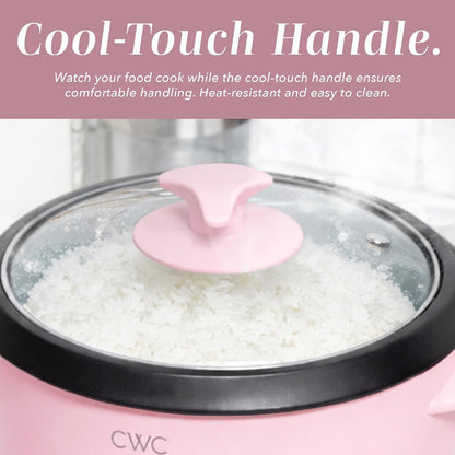 6 Cup Rice Cooker 300W - Effortless Cooking and Perfectly, Cooks 3 Cups of Raw Rice for 6 Cups of Cooked Rice, Pink4