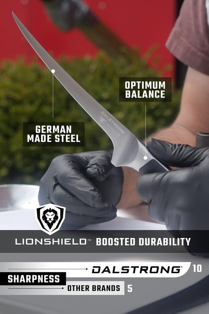 7" Fillet Knife - Forged German HC Steel5