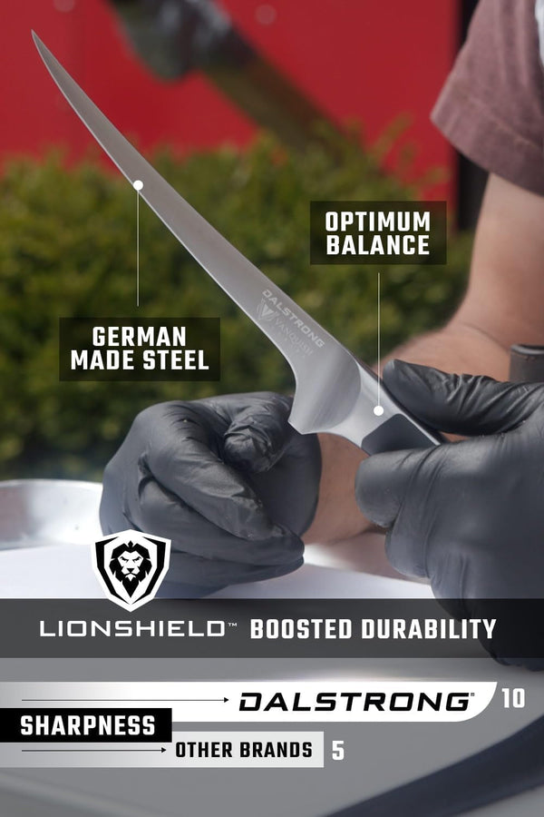 7" Fillet Knife - Forged German HC Steel5