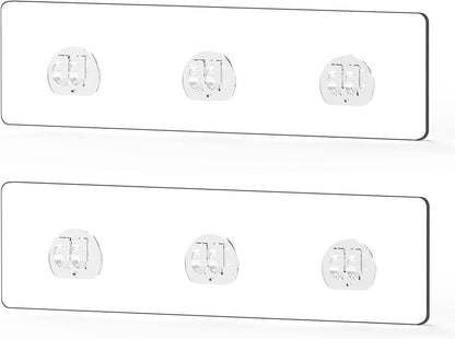 2 Pack Shower Caddy Adhesive Replacement, Waterproof Strong Adhesive Hooks Strips, No Drilling, for Shower Shelf Bathroom Storage Shelves Soap Holder Kitchen Racks1