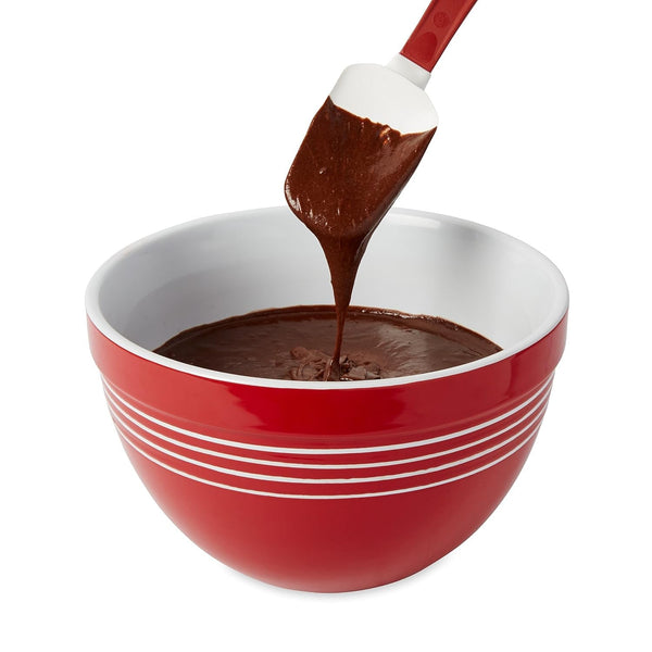Rubbermaid Commercial Products High Heat Resistant Silicone Heavy Duty Spatula/Food Scraper 9.5" 500 Degrees F Red Handle for Baking/Cooking/Mixing Commercial Dishwasher Safe3