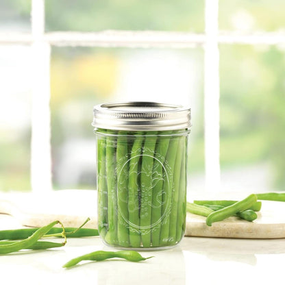 16 Oz Wide Mouth Glass Mason Jars with Lids, 6 Pack for Canning | Embossed Measurement Marks and Wide Mouths Make Filling Easier for Overnight Oats, Pickling, Preserving, and Meal Prep6