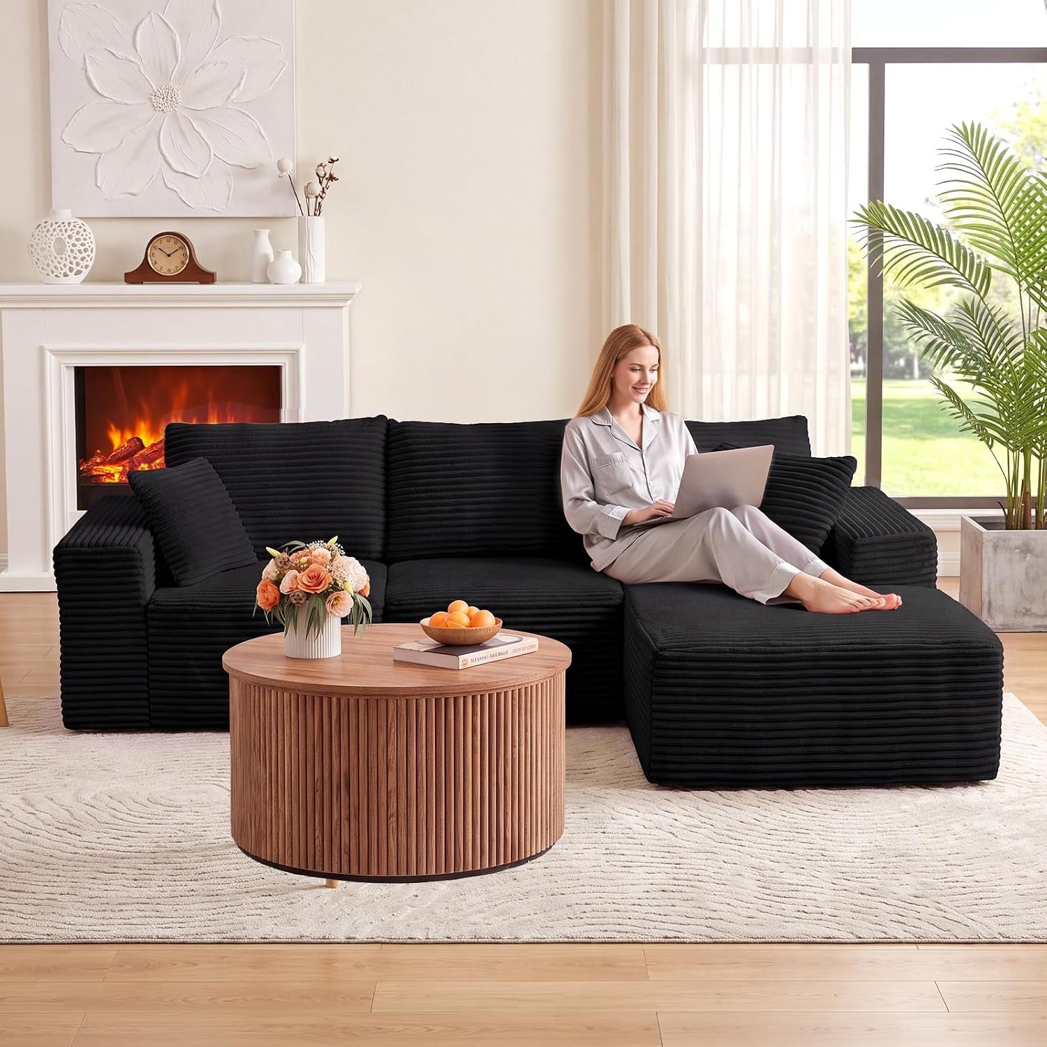 110-boneless-cloud-sectional-couch-for-living-room-l-shaped-3-seater-modular-corduroy-sofa-with-chaise-deep-seated-oversized-boneless-couches-compressed-sofa-in-a-box-no-assembly-black