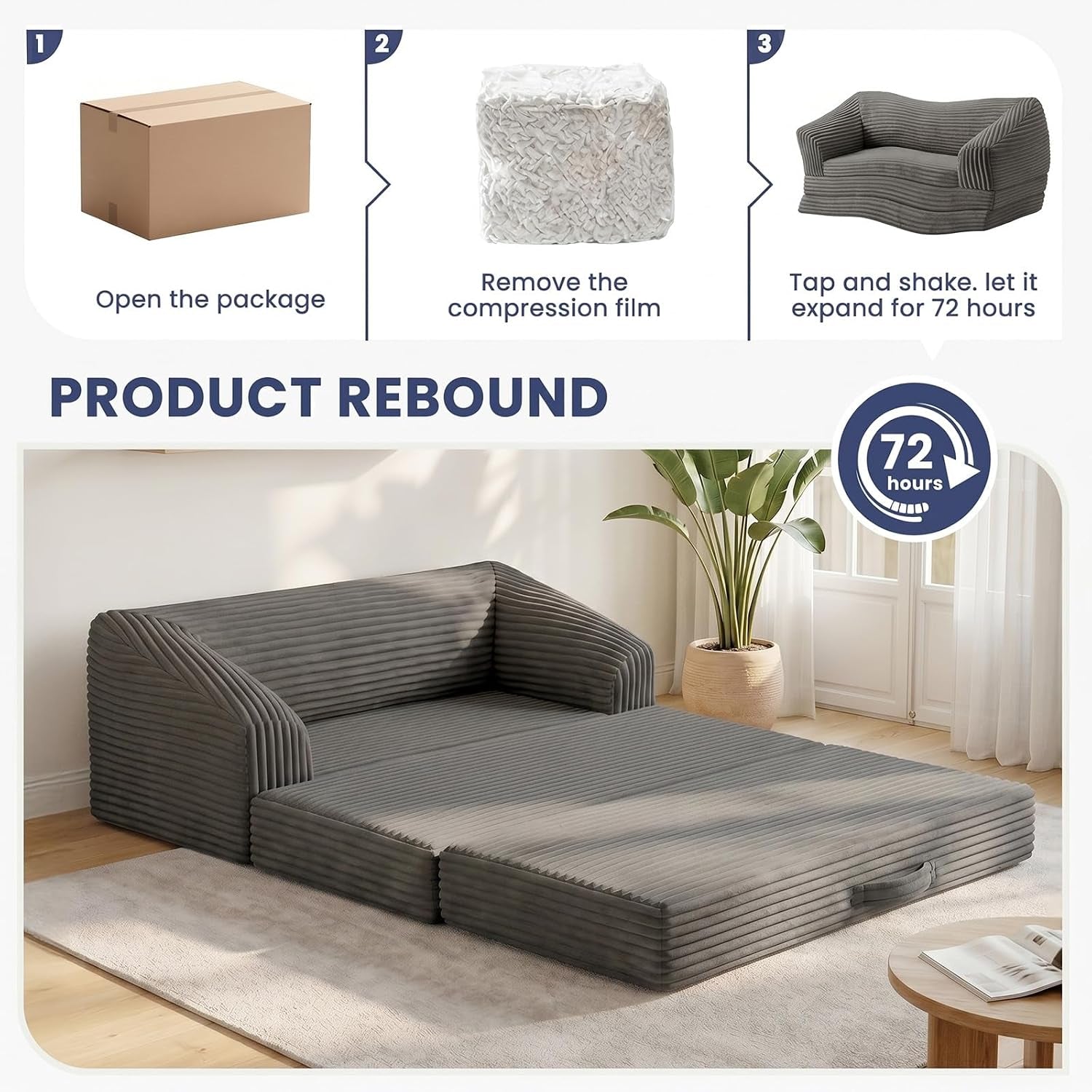 loveseat-51-inch-2-in-1-convertible-tri-folding-sofa-bed-with-thick-backrest-carry-handle-gray-foldable-couch-bed-lounger-sleeper-sofa-for-living-room-guest-room-soft-corduroy