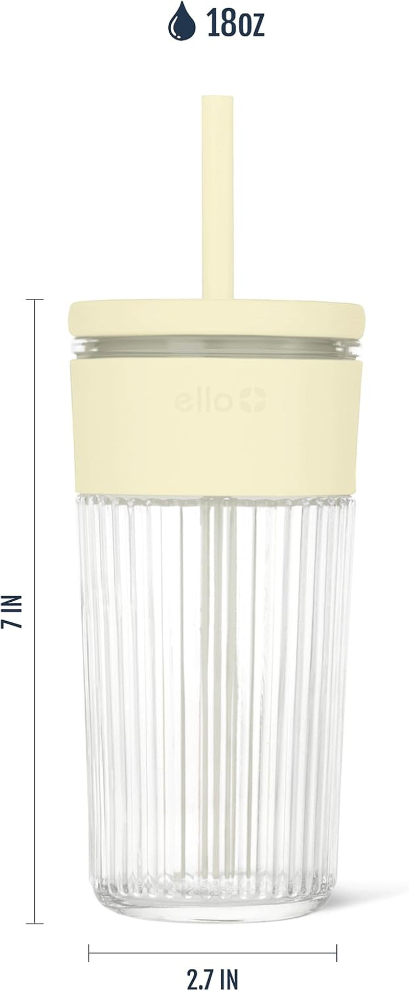 ava-18oz-glass-tumbler-with-straw-and-lid-for-iced-coffee-lemon-fluted-glass-cup-with-silicone-grip-straw-for-iced-drinks-splash-resistant-lid-dishwasher-safe-parts-car-cup-friendly