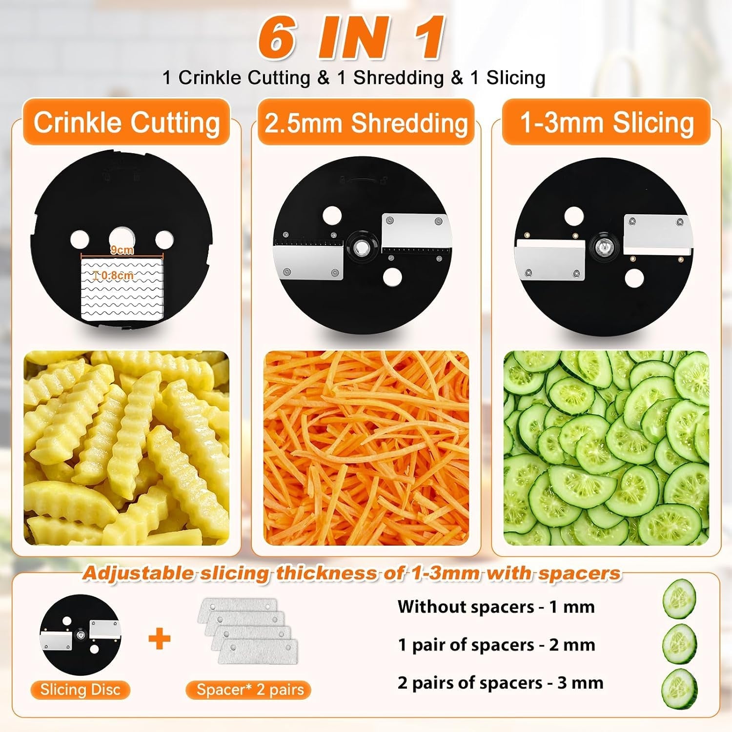 6-in-1-electric-commercial-food-processor-vegetable-chopper-dicer-veggie-cuber-slicer-shredder-crinkle-cutter-auto-discharge-dual-food-inlets-with-container-for-potato-onion-carrot-100w