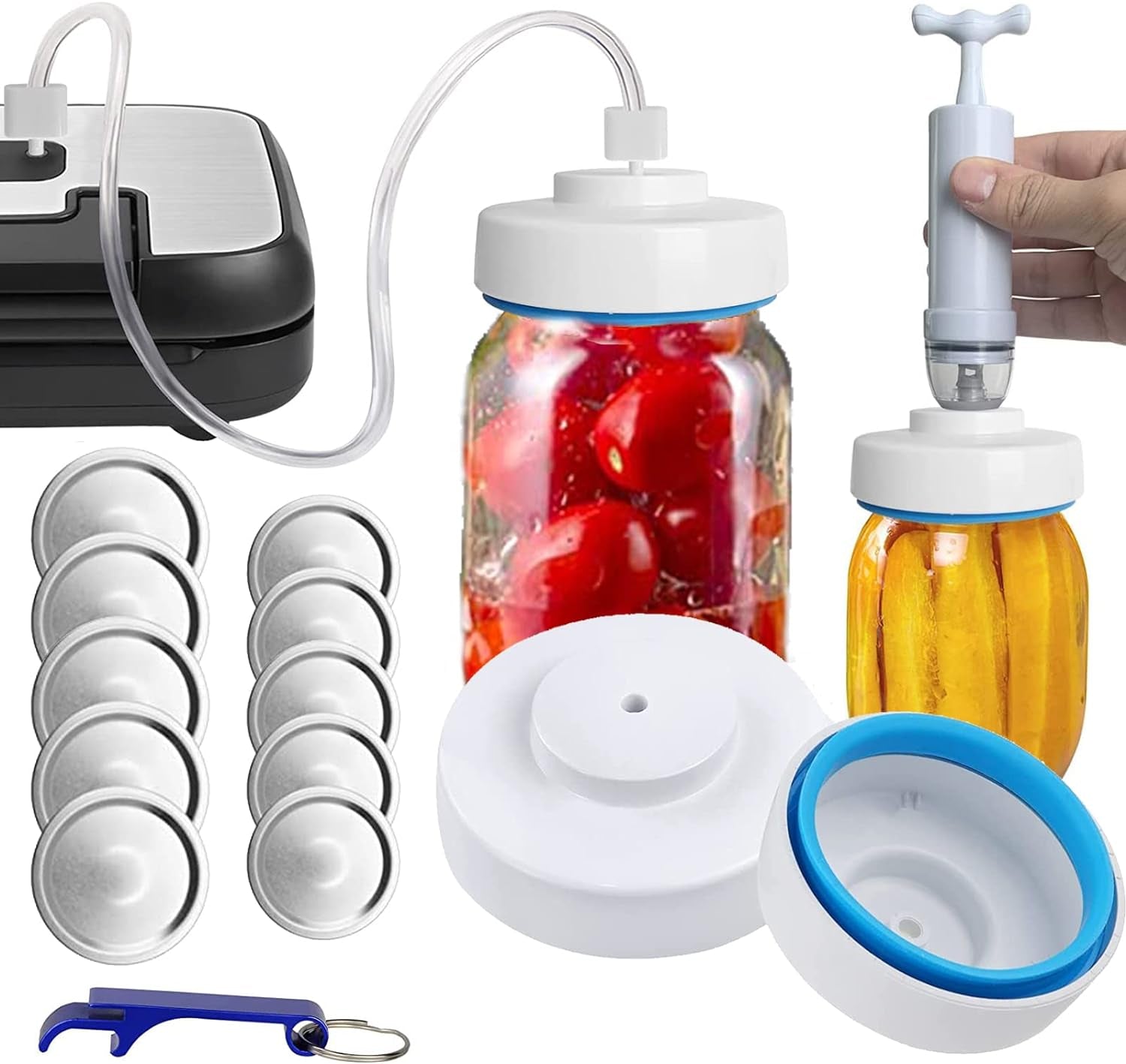 mason-jar-vacuum-sealer-and-portable-hand-pump-accessory-hose-compatible-with-foodsaver-vacuum-sealer-sit-for-jars-regular-wide-mouth-for-food-storage