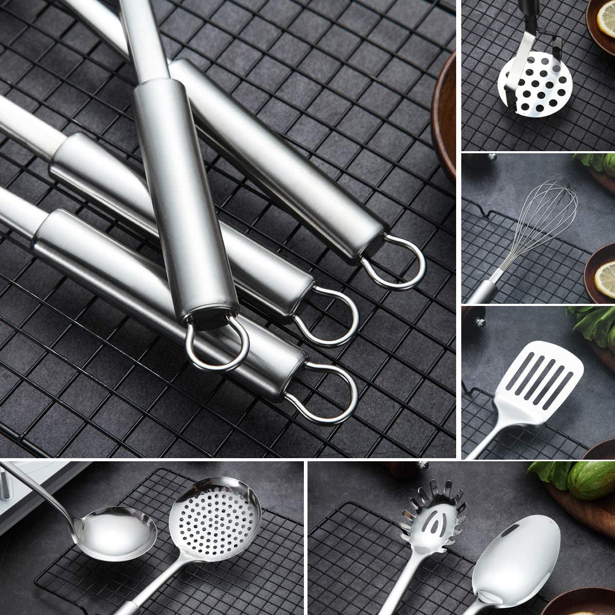 cooking-utensil-set-13-piece-stainless-steel-kitchen-tool-set-with-holder-include-cooking-spoon-spatula-whisk-cooking-tong-and-etc-13-pieces