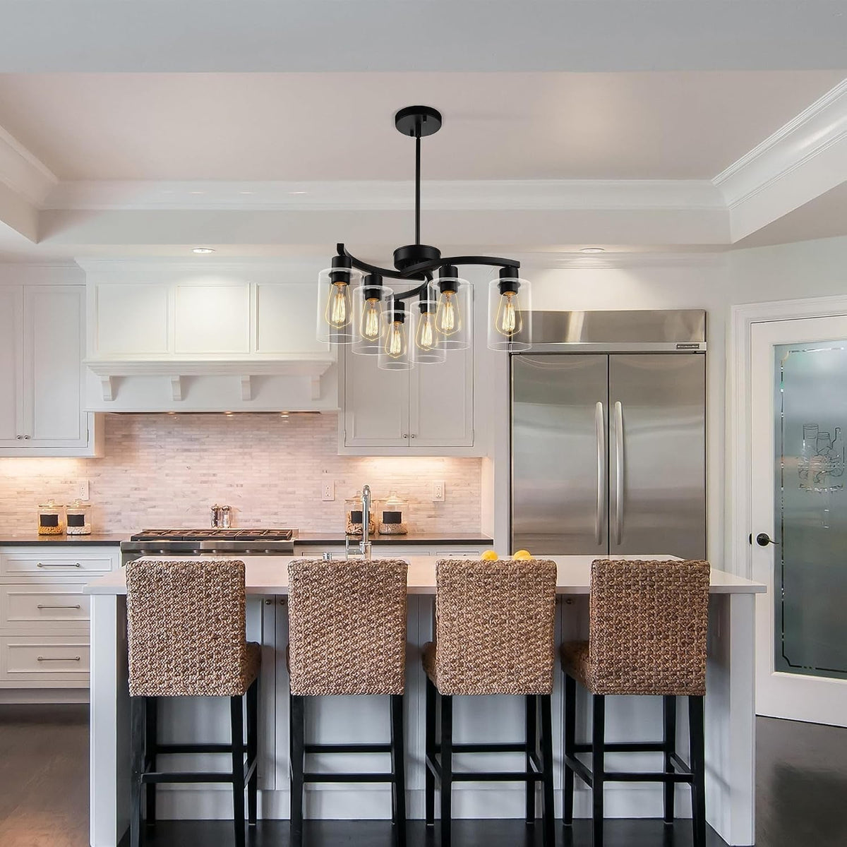 6-light-modern-farmhouse-black-chandelier-contemporary-dining-room-light-fixture-adjustable-height-hanging-industrial-pendant-lights-kitchen-island-clear-glass-shade