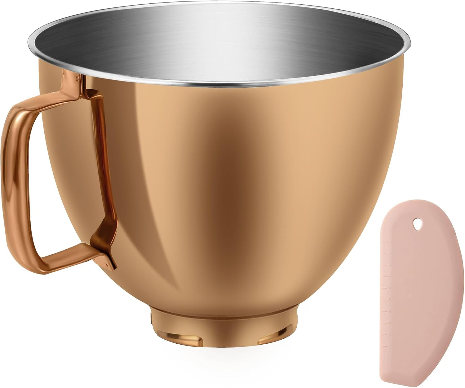5-quart-stainless-steel-mixer-bowl-for-kitchenaid-classic-artisan-tilt-head-mixer-fit-for-ksm75-ksm90-ksm150-radiant-copper-1-75lb-0-8mm-thick-heavy-duty-dishwasher-safe-ergonomics-handle