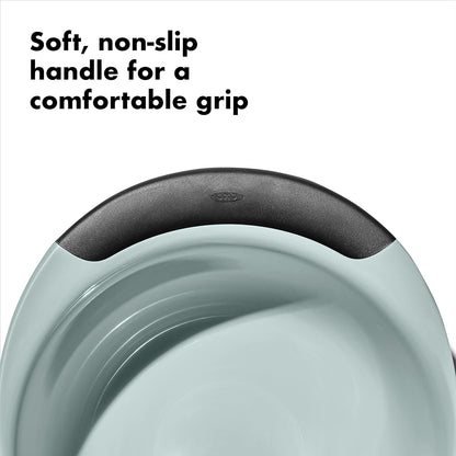OXO Good Grips 3-Piece Plastic Mixing Bowl Set- Blue, Gray, Jade3