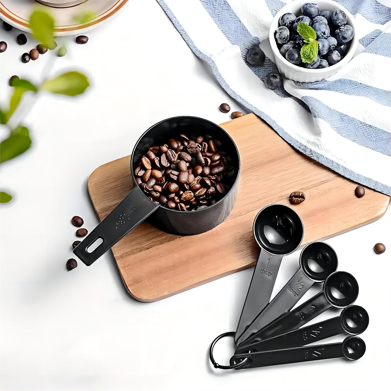 8pcs-measuring-cups-spoons-set-premium-stackable-tablespoons-measuring-set-kitchen-gadgets-for-cooking-baking-black