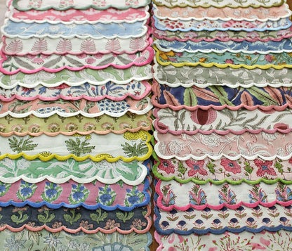 Cloth Napkins 100% Pure Cotton Farmhouse Wedding Dinner Napkins for Halloween, Thanksgiving, Holiday Daily Wedding Uses Napkins (6-20"X20" Dinner Napkin, Mix Random)1