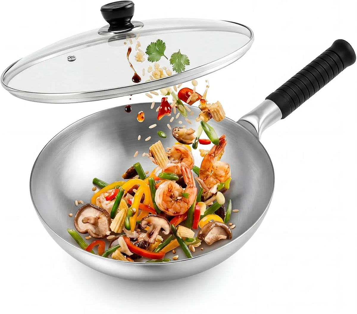 pure-titanium-wok-with-lid-ultra-lightweight-2-5-lbs-titanium-wok-single-piece-molded-no-coating-rivetless-handcrafted-frying-pan-durable-cookware-for-gas-stove-home-outdoor-camping