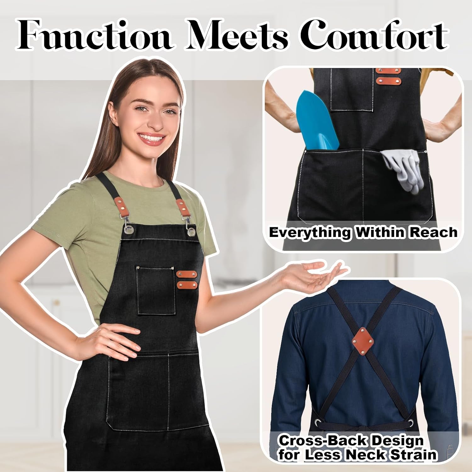 chef-cotton-canvas-apron-for-men-women-with-pockets-cross-back-design-comfortable-apron-for-cooking-bbq-baking-gardening-kitchen-barber-woodworking-grilling-crafting