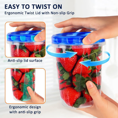 10 Pack 34Oz Soup Freezer Storage Containers with Twist Lids for Meal Prep6