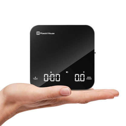 S2 Espresso Coffee Scale with Timer 0.1G Precision Shot Scale | USB-C Rechargeable, Dual Timing Modes, 2Kg/0.1G Digital Scale with Borosilicate Glass Top for Espresso and Pour-Over Brewing1