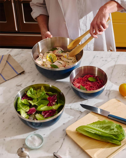 Caraway 6-Piece Stainless Steel Mixing Bowl Set with Glass Lids7