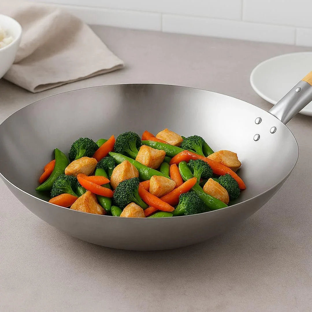 14-carbon-steel-wok-pan-with-wooden-handle-chinese-wok-pan-stir-fry-pans-cookware-saute-pan-ideal-for-stovetop-cooking-home-kitchen-restaurant