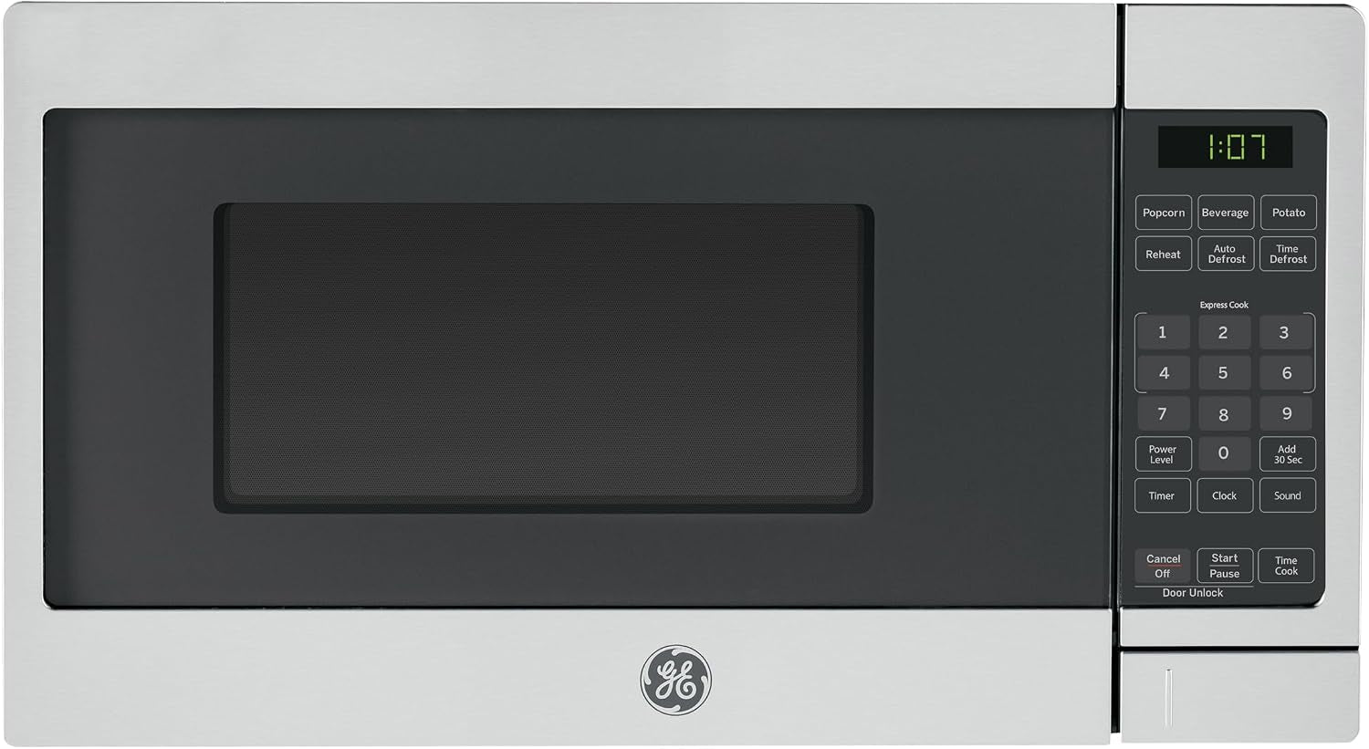 ge-countertop-microwave-700-watt-0-7-cu-ft-stainless-steel-gcst07n1wss-4-convenience-cook-settings-one-touch-controls-child-lock-technology-glass-turntable-for-kitchen-dorm-office-apartment